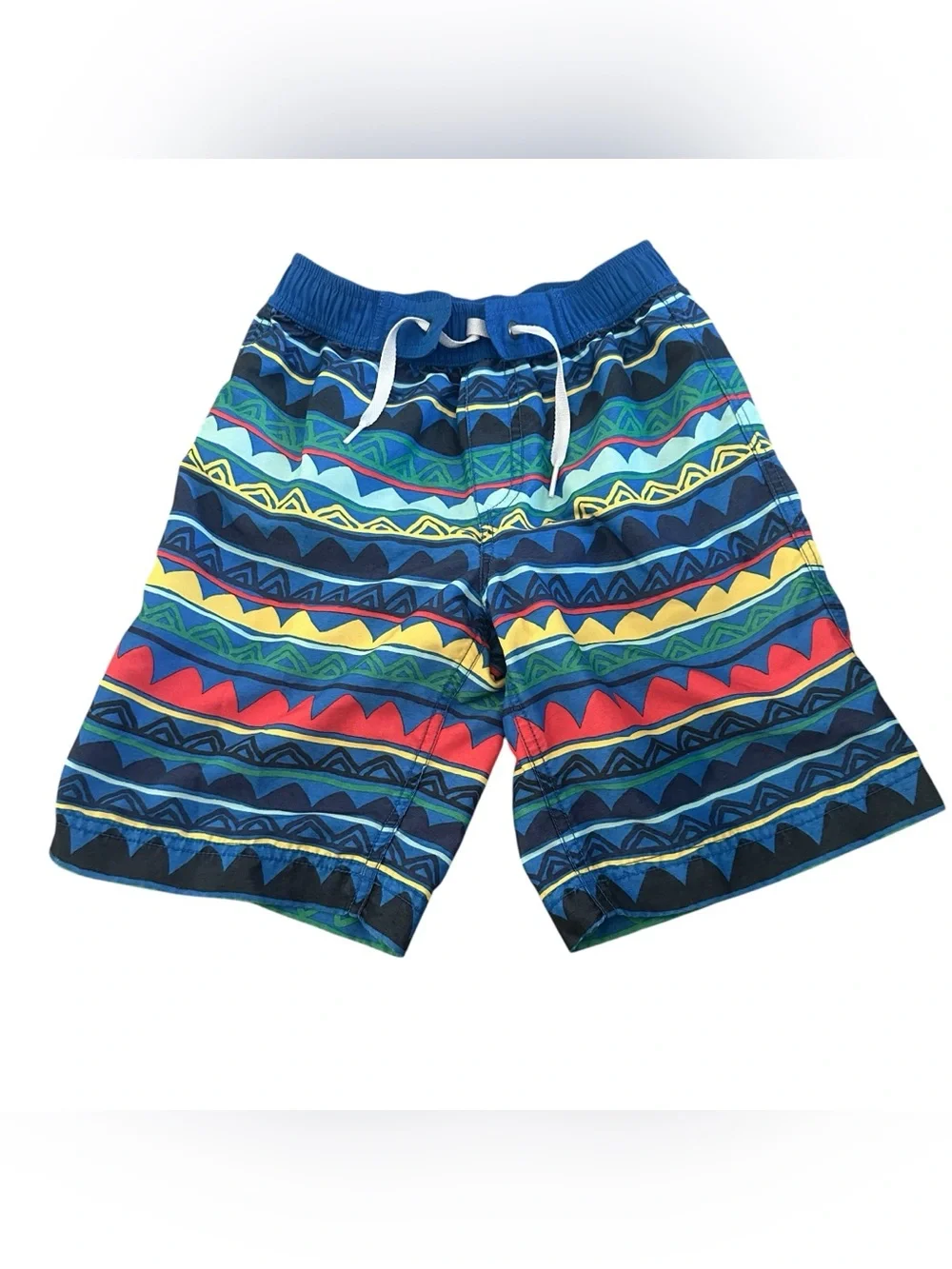 Hanna Andersson Geometric Swim Trunks Shorts Youth Boy‎ Size 6/7